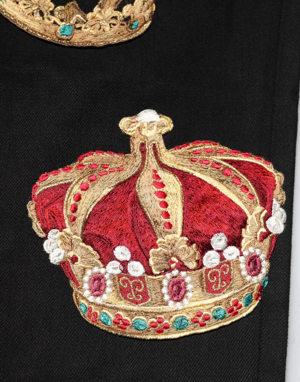 Dolce & Gabbana Black Baroque Royal Men Dress Trouser Pants by Dolce & Gabbana