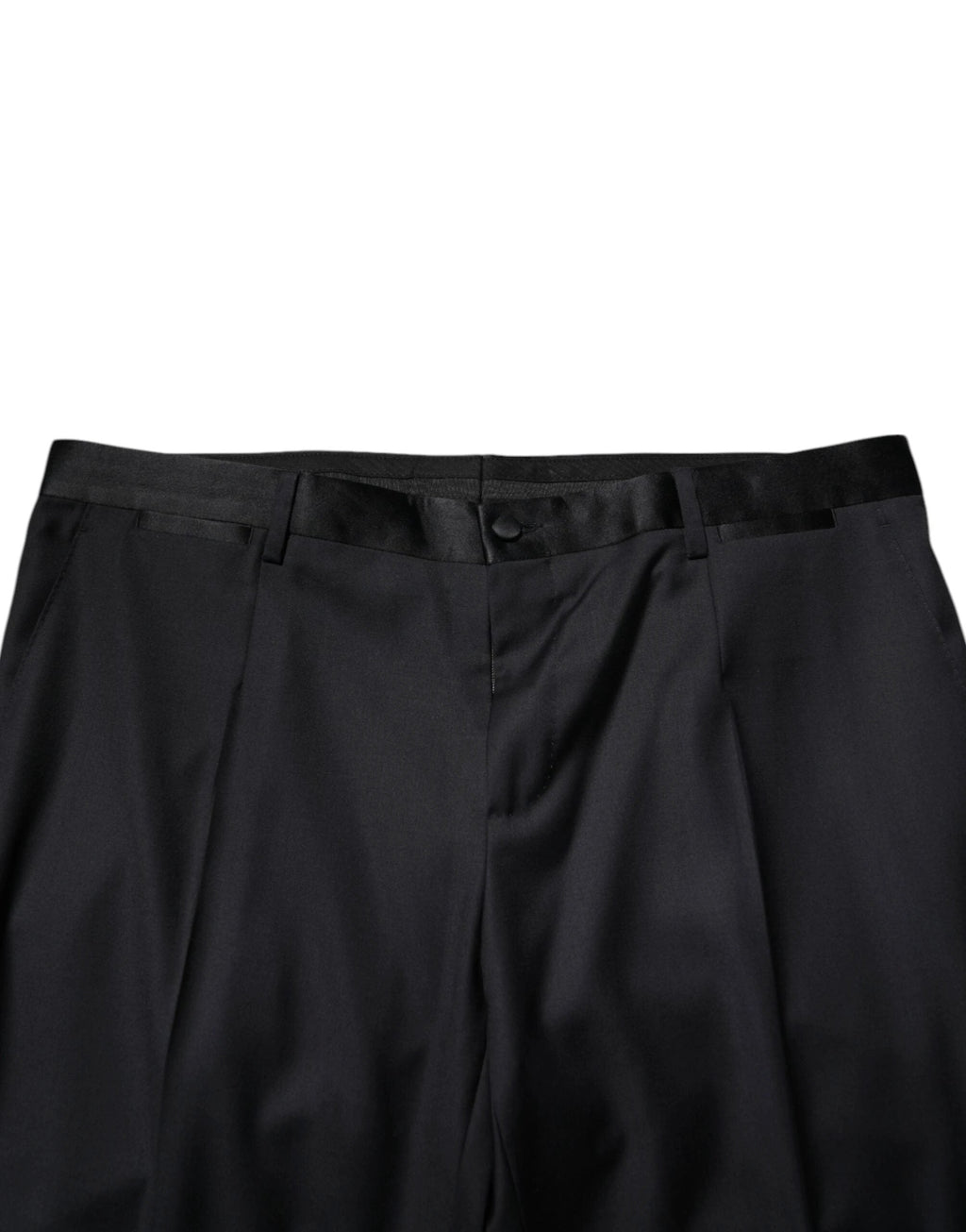 Dolce & Gabbana Black Wool Men Formal Dress Trouser Pants by Dolce & Gabbana