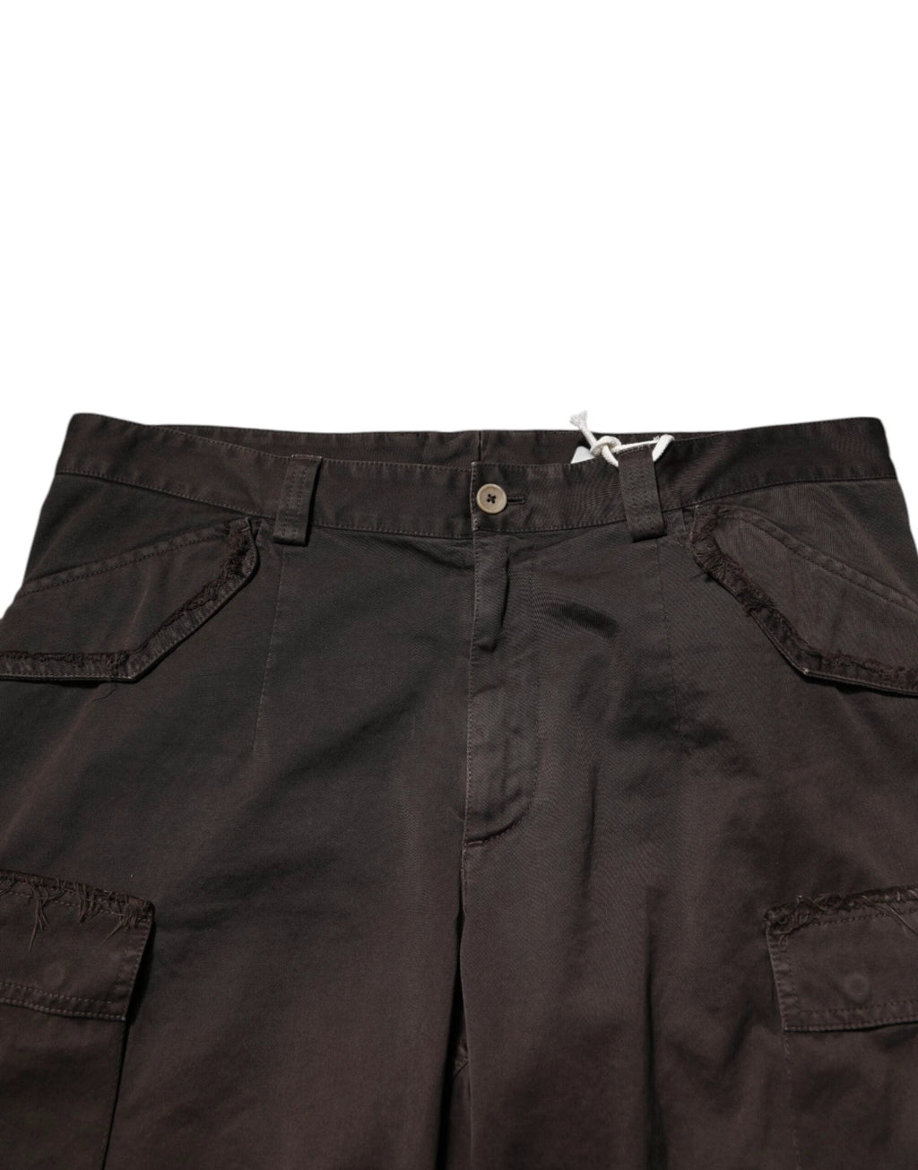 Dolce & Gabbana Brown Cotton Stretch Cargo Men Trouser Pants by Dolce & Gabbana