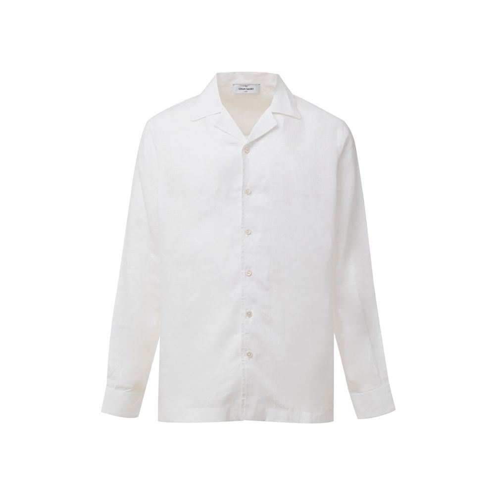 Chemise en lin blanc Gran Sasso