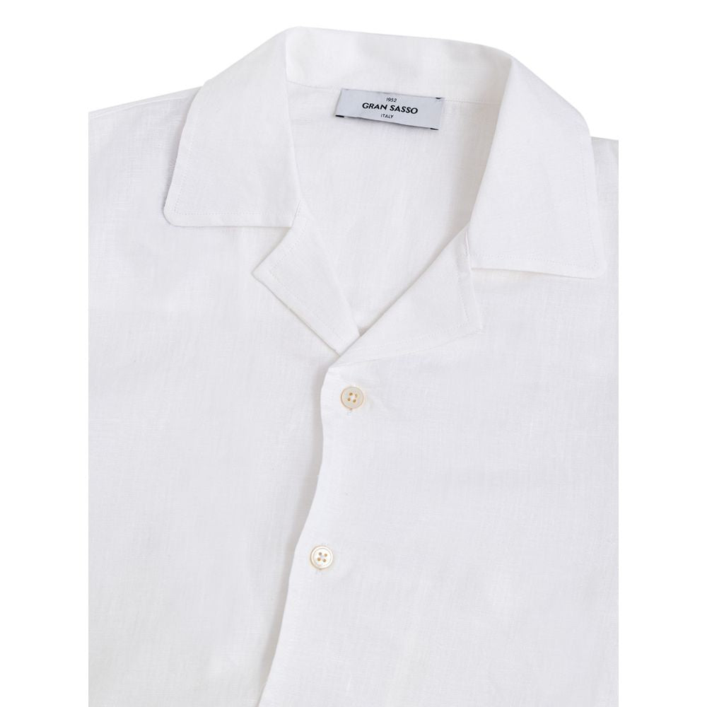 Chemise en lin blanc Gran Sasso