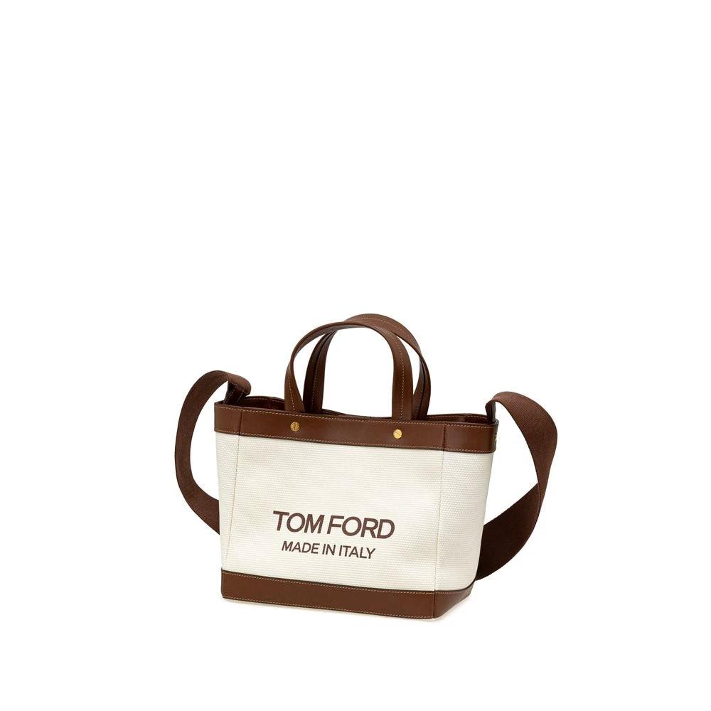 Tom Ford Beige Cotton Tote Bag by Tom Ford