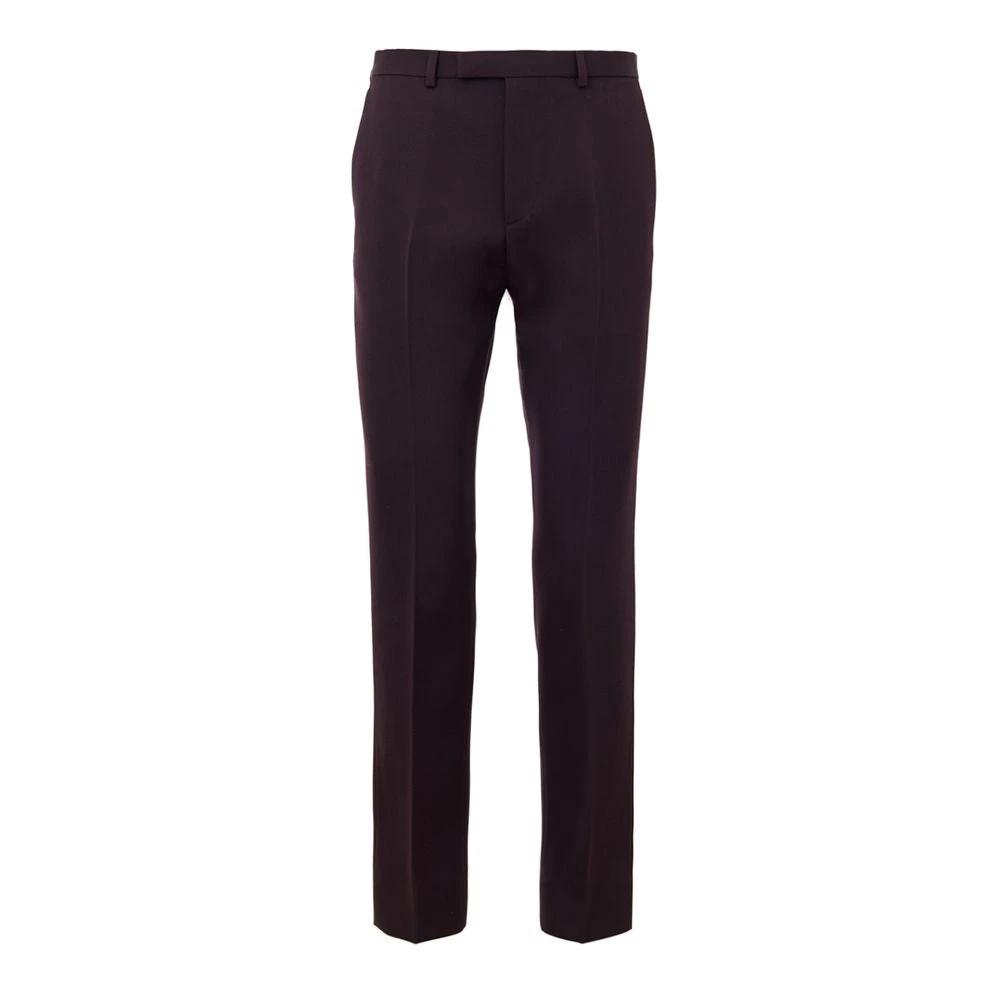 Gucci Bordeaux Wool Dress Pants by Gucci