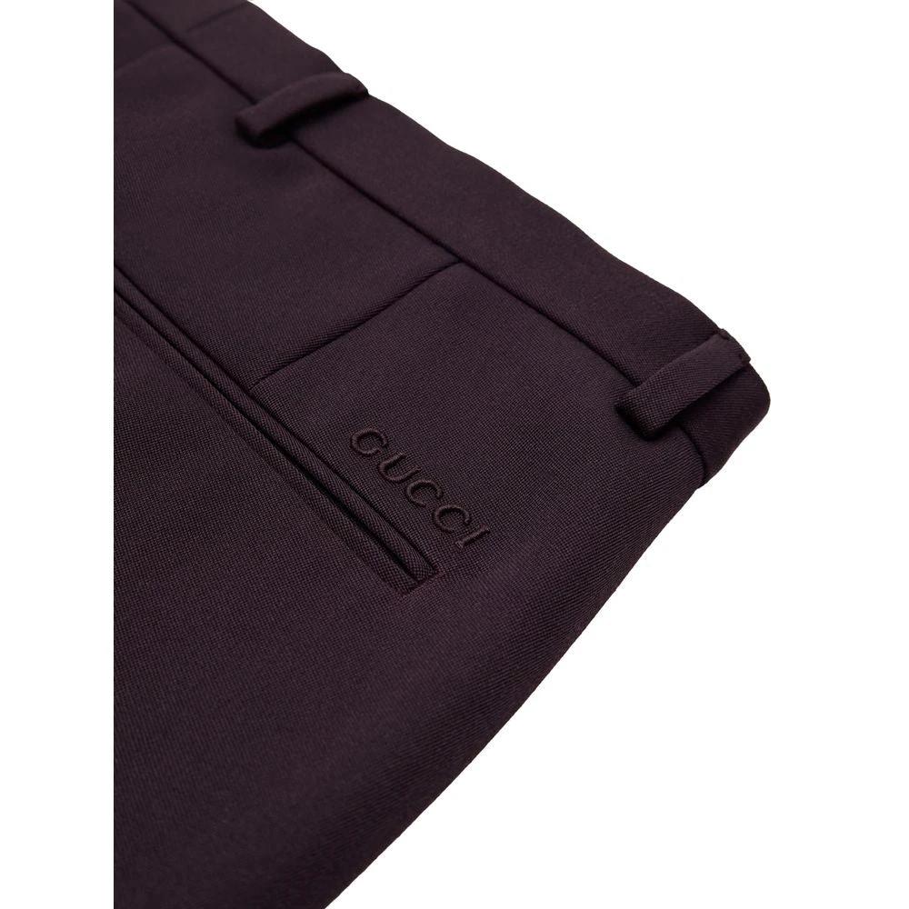 Gucci Bordeaux Wool Dress Pants by Gucci