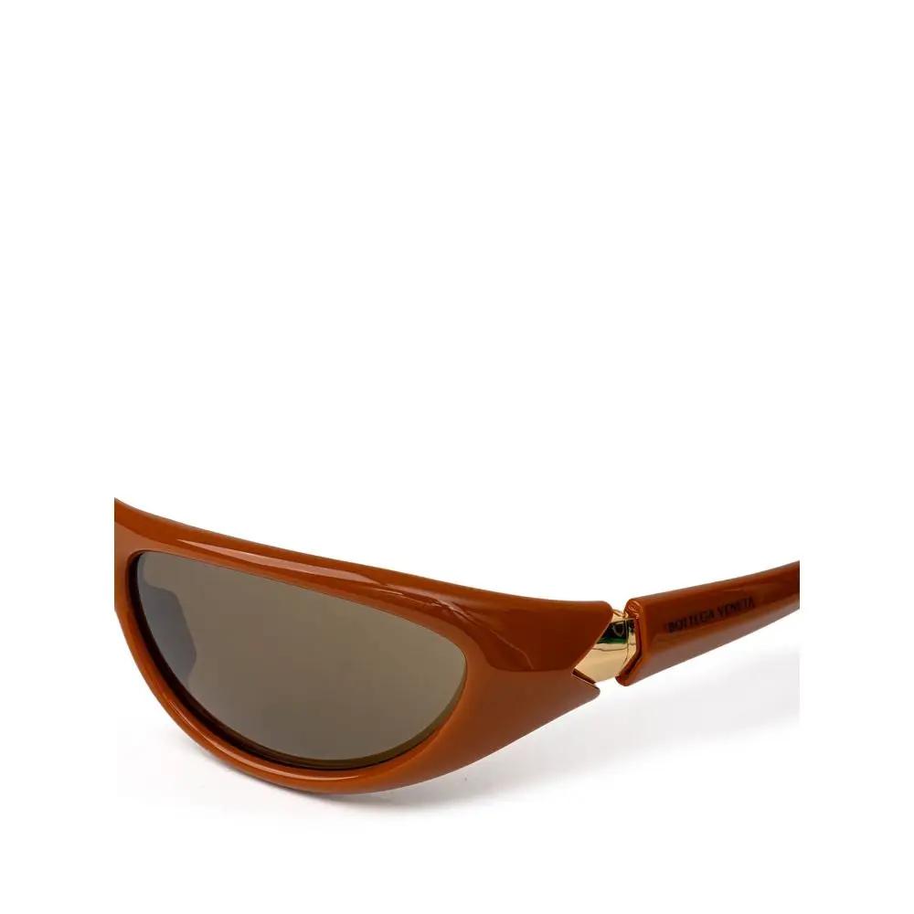 Lunettes de soleil Bottega Veneta en acétate marron