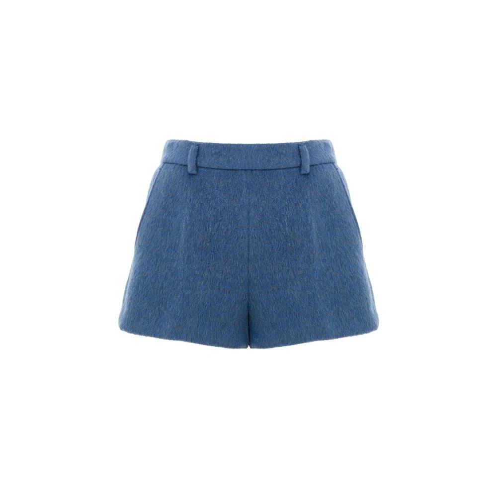Short en laine et mohair bleu femme – Gucci short tailleur élégant
