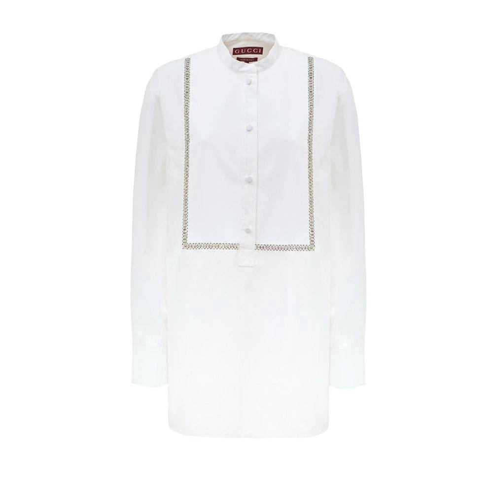 Gucci White Cotton Blouse by Gucci