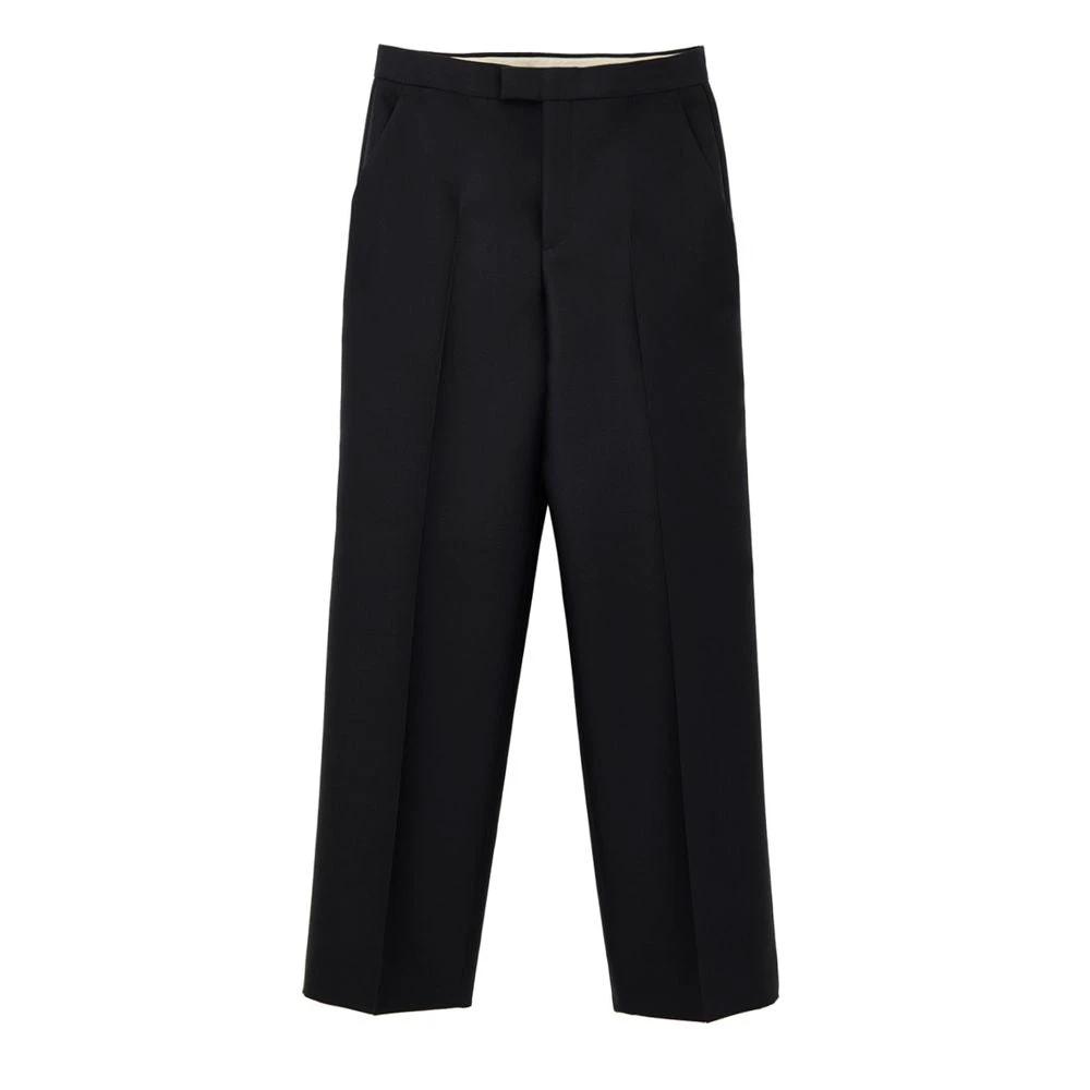 Gucci Black Cotton Casual Pants by Gucci