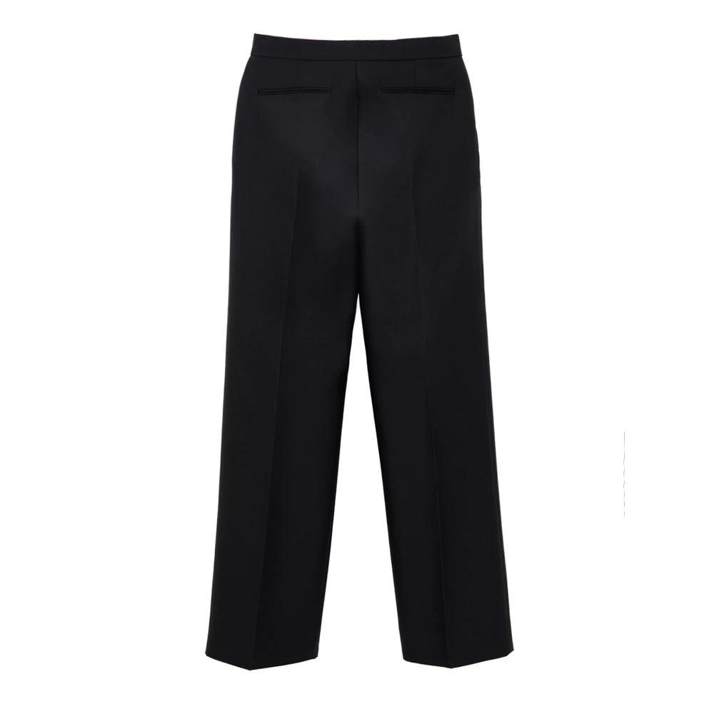 Gucci Black Cotton Casual Pants by Gucci