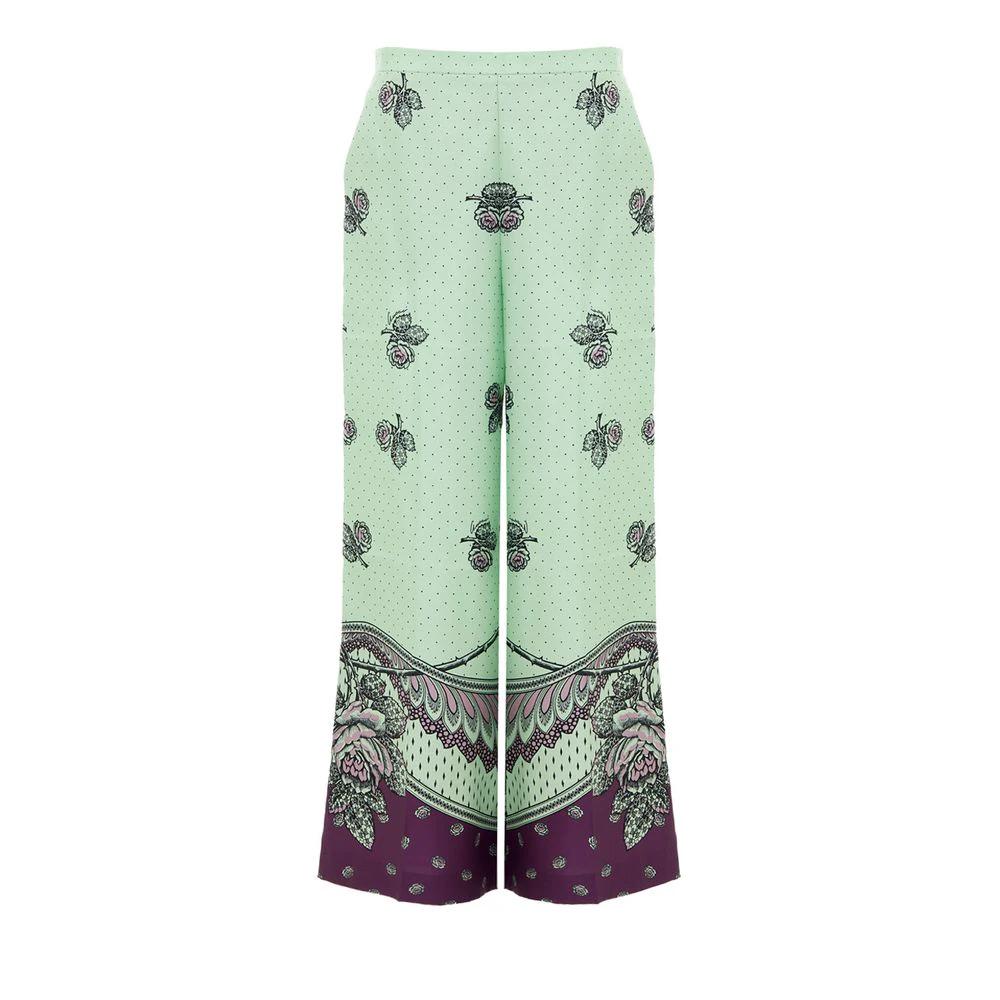 Gucci Green Silk Casual Pants by Gucci