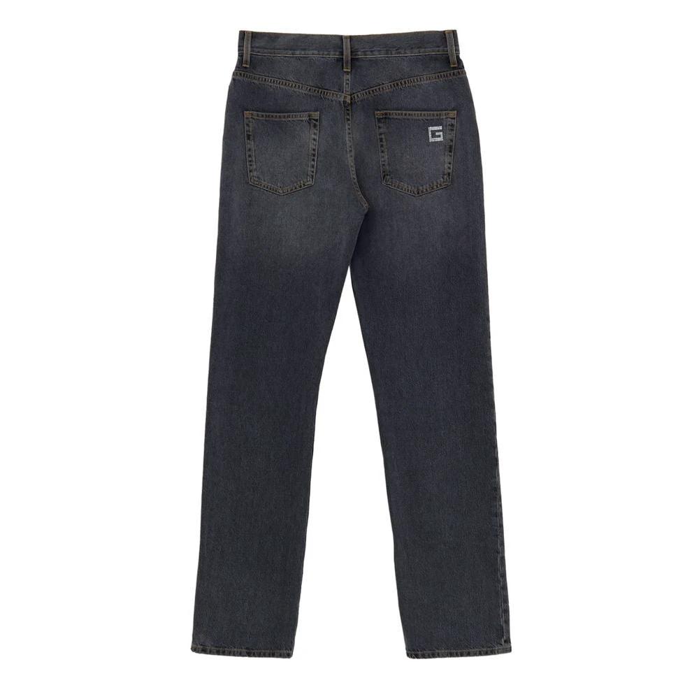 Jean Gucci gris en coton coupe décontractée