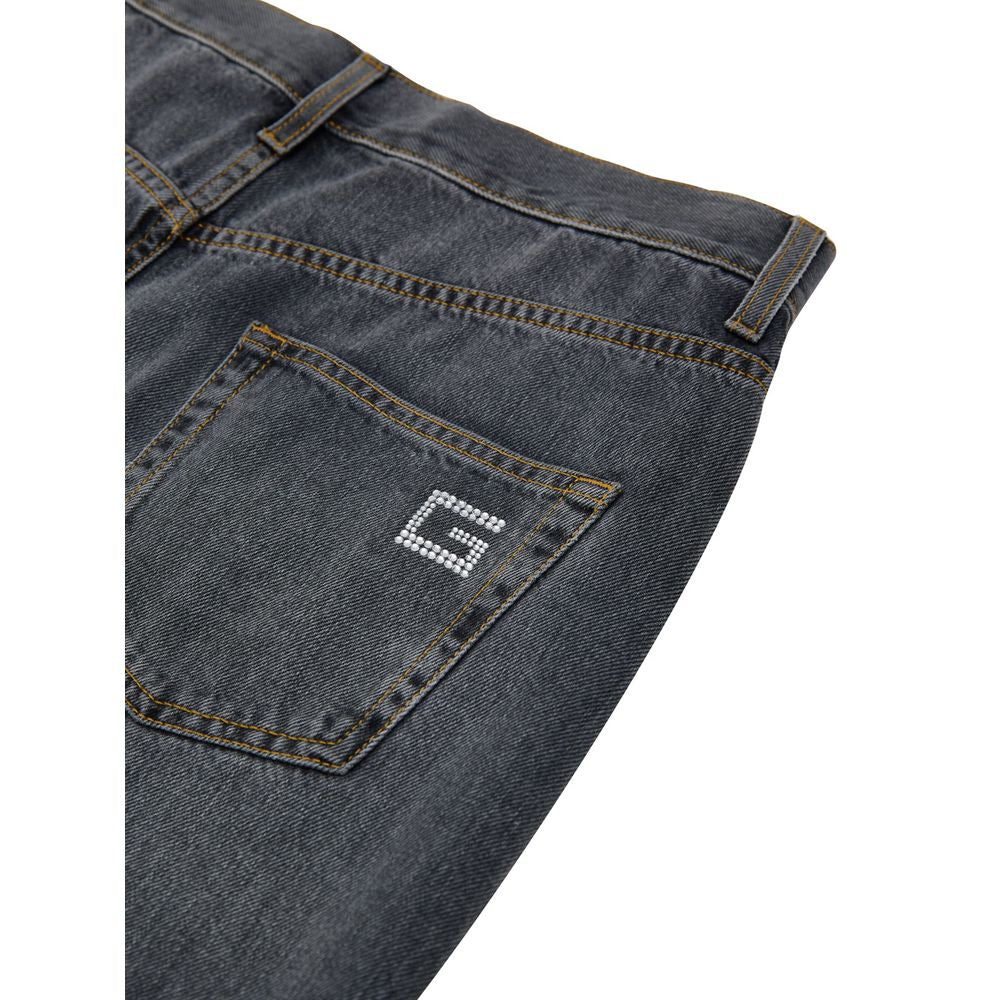Jean Gucci gris en coton coupe décontractée