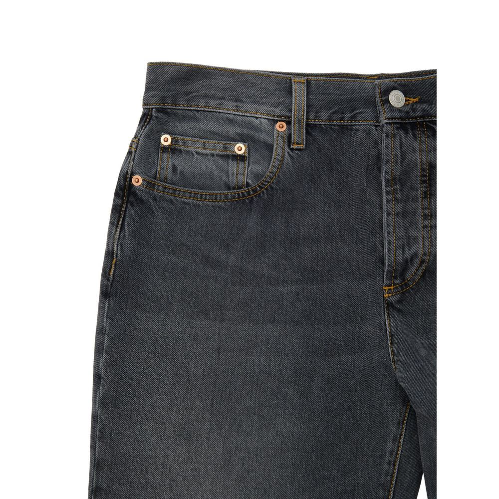 Jean Gucci gris en coton coupe décontractée