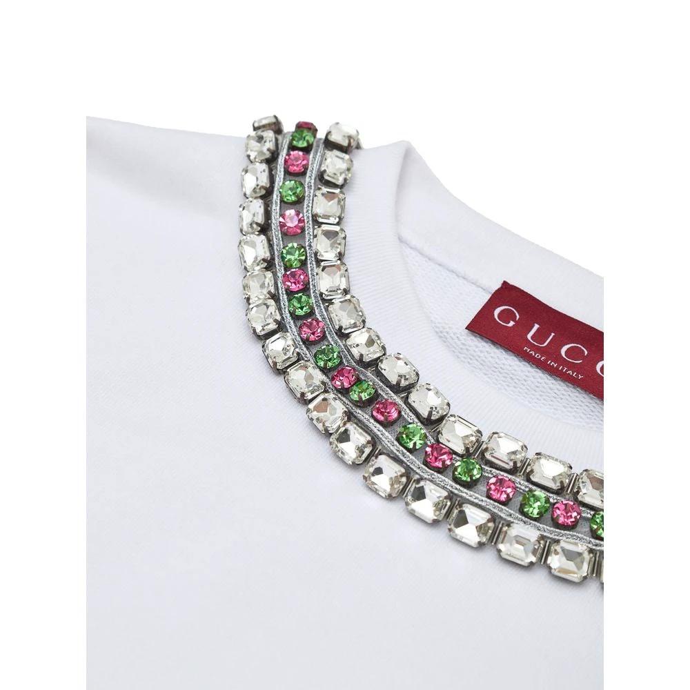 Gucci White Cotton Sweatshirt by Gucci