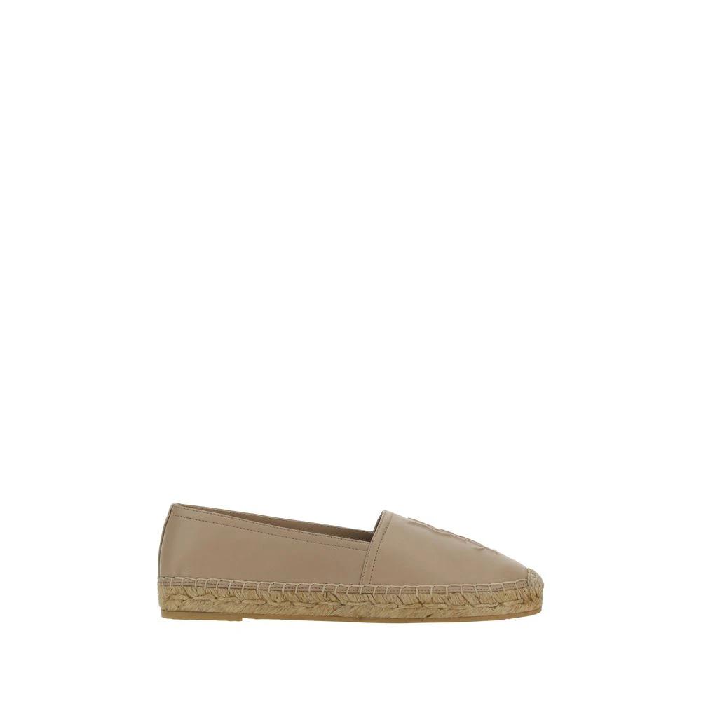 Saint Laurent Brown Lamb Ovis Aries Aries Espadrilles by Saint Laurent