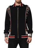 Dolce & Gabbana Black DG King Full Zip Sweatshirt Sweater by Dolce & Gabbana