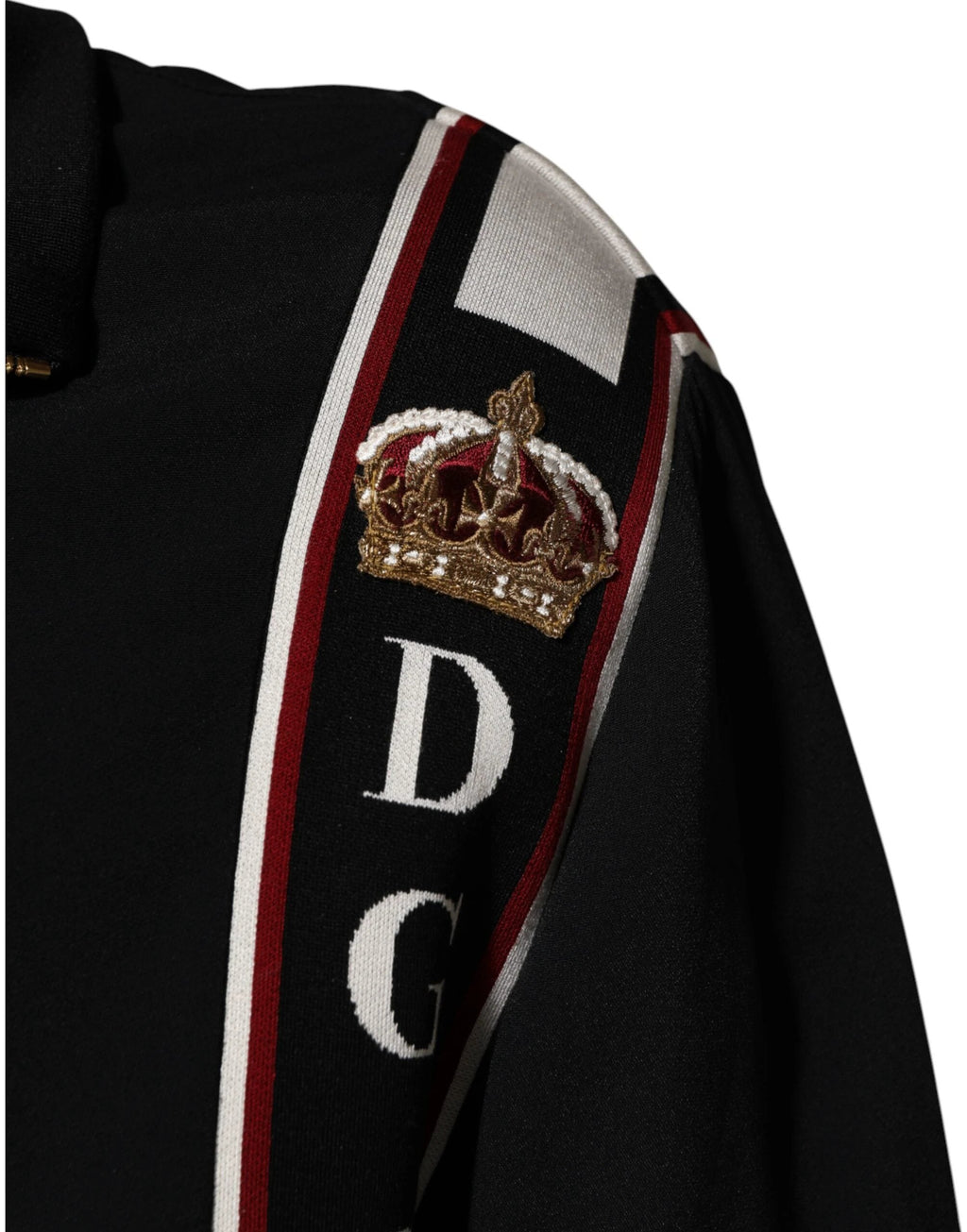Dolce & Gabbana Black DG King Full Zip Sweatshirt Sweater by Dolce & Gabbana