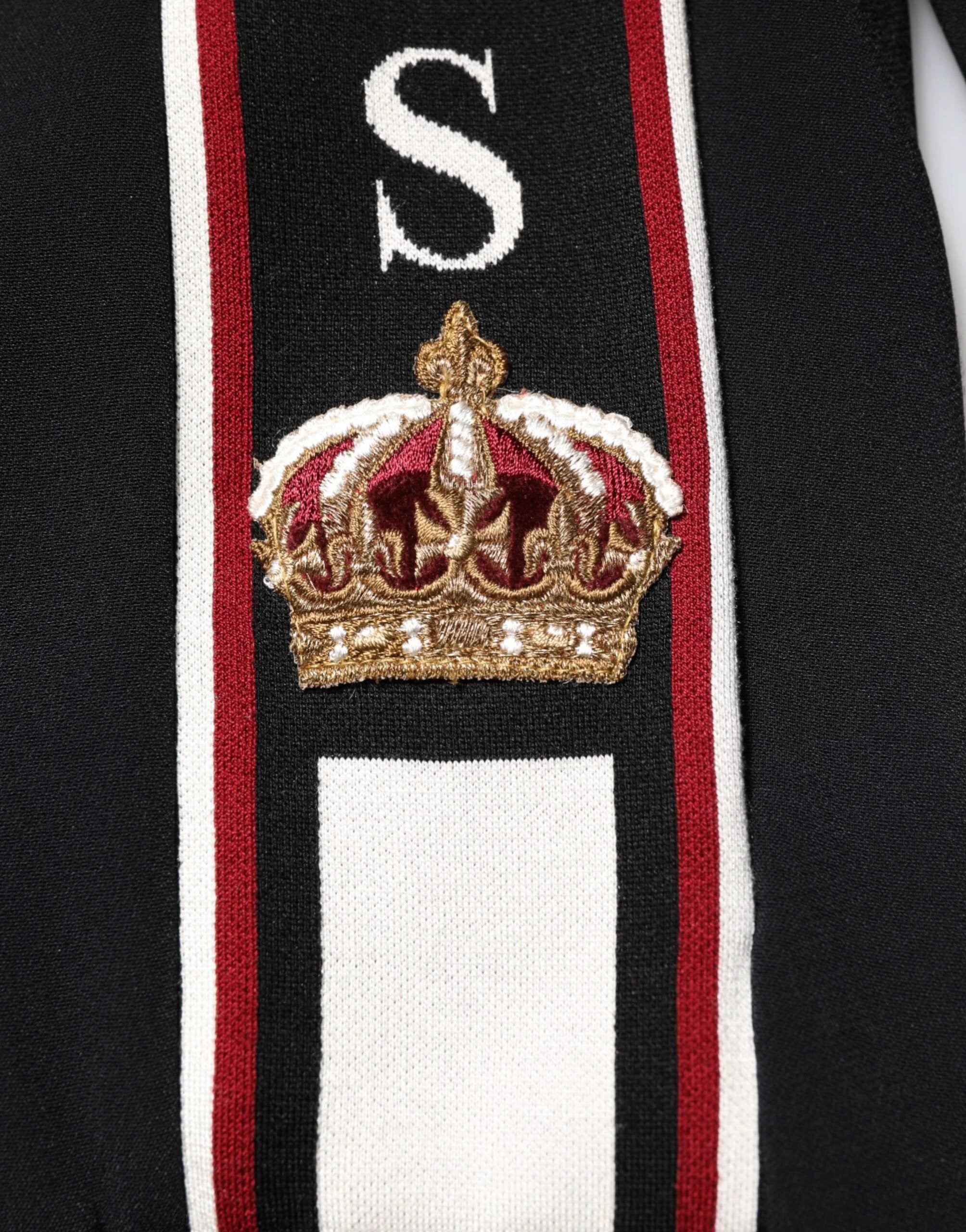 Dolce & Gabbana Black DG King Full Zip Sweatshirt Sweater by Dolce & Gabbana