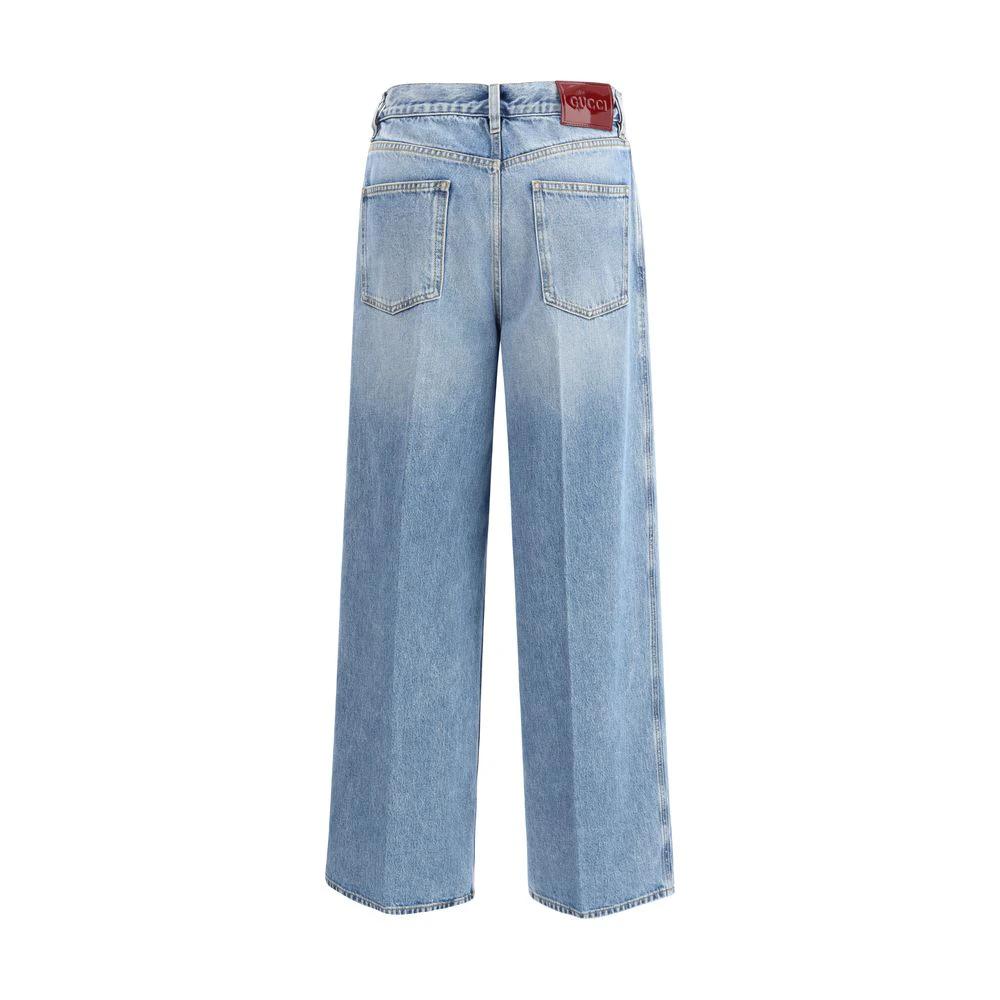 Gucci Light Blue Cotton Jeans Denim by Gucci