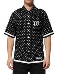 Dolce & Gabbana Black Polka Dot Short Sleeves Collared Polo T-shirt by Dolce & Gabbana