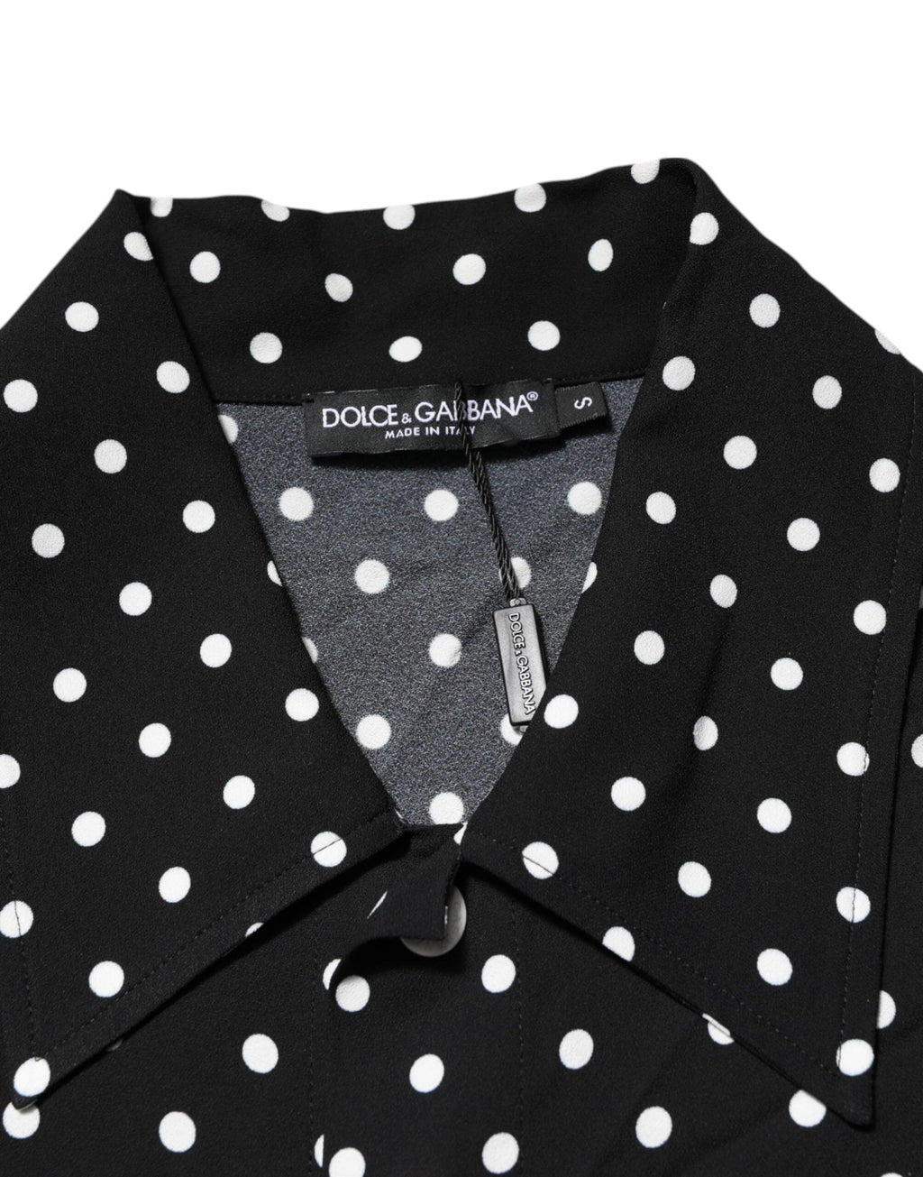 Dolce & Gabbana Black Polka Dot Short Sleeves Collared Polo T-shirt by Dolce & Gabbana