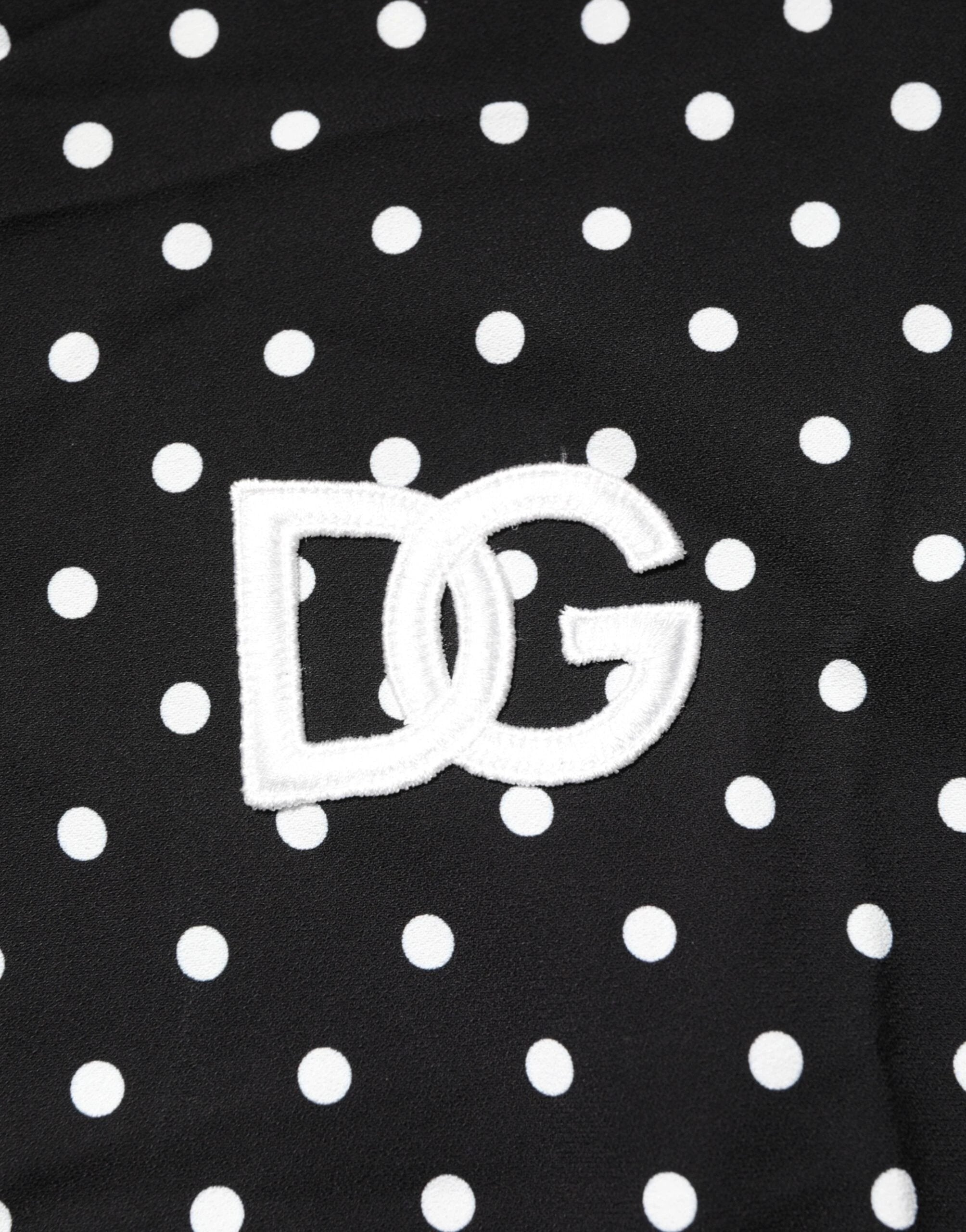 Dolce & Gabbana Black Polka Dot Short Sleeves Collared Polo T-shirt by Dolce & Gabbana