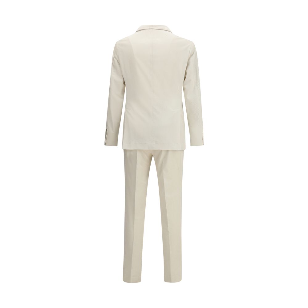 Brunello Cucinelli Beige Cotton Two-Piece Suit