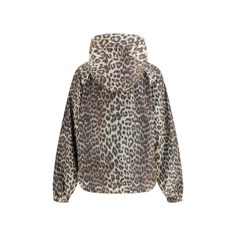 Ganni Multicolor Nylon Rain Coat