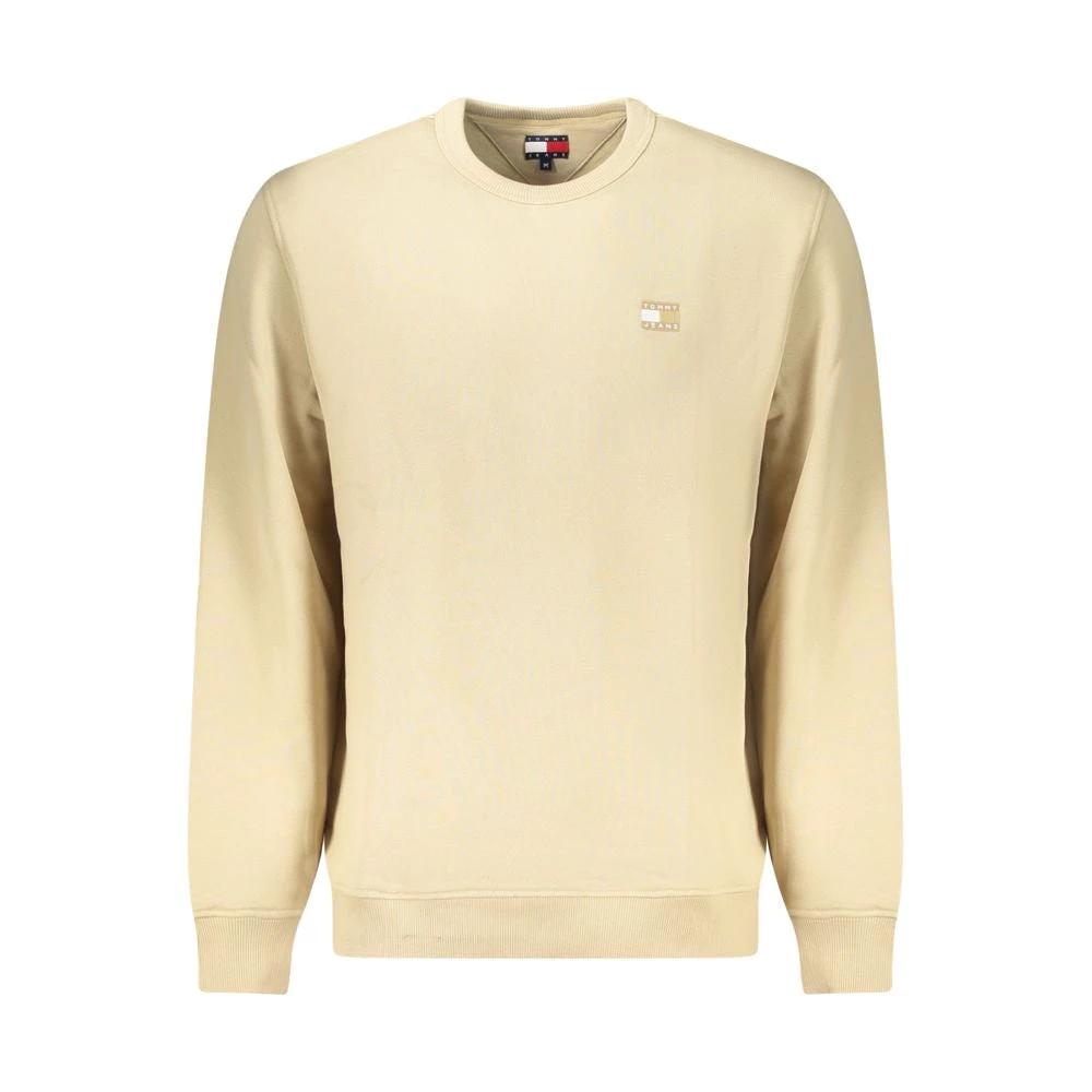 Sweat-shirt Tommy Hilfiger beige en coton pour homme