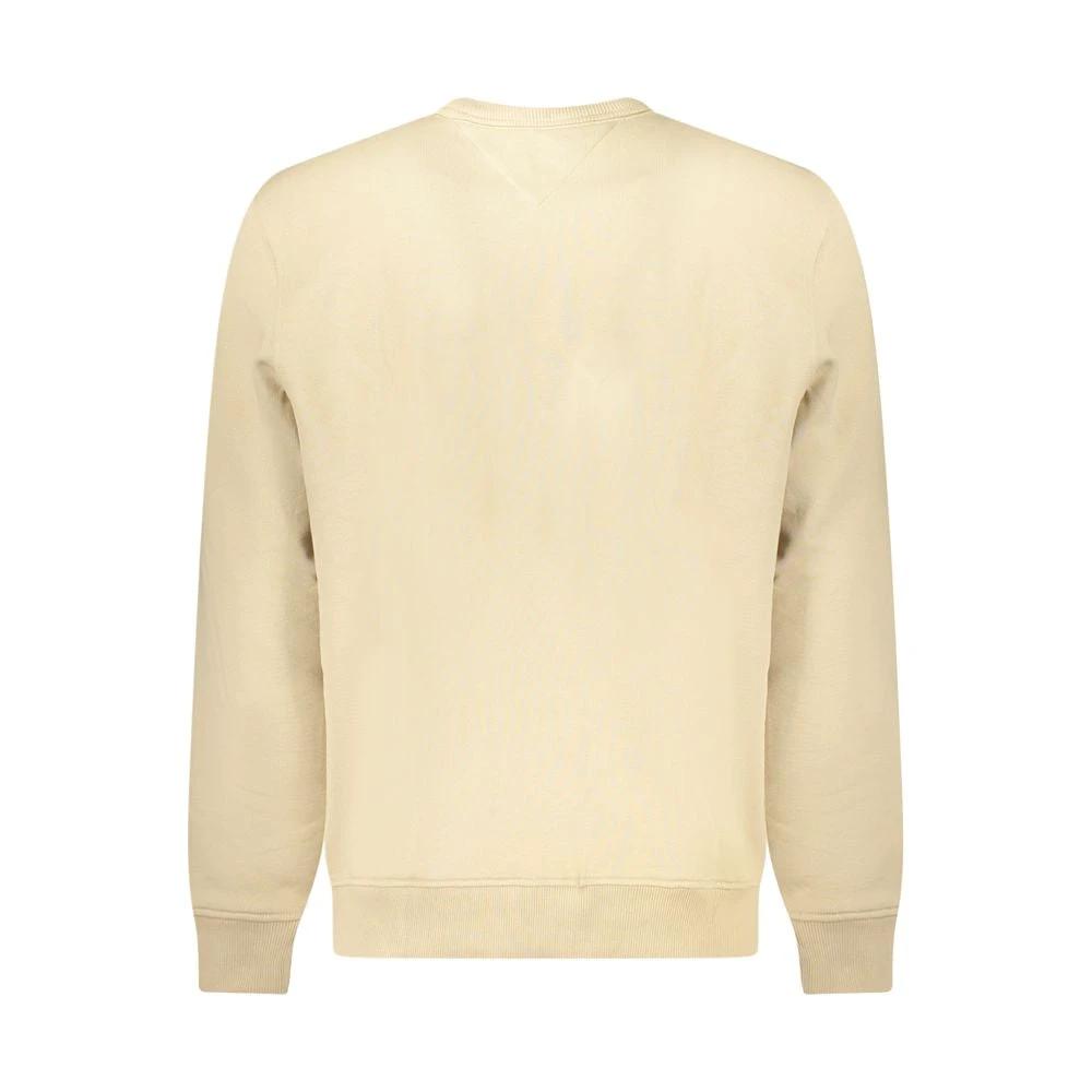 Sweat-shirt Tommy Hilfiger beige en coton pour homme