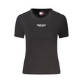 T-shirt Tommy Hilfiger noir en coton pour femme