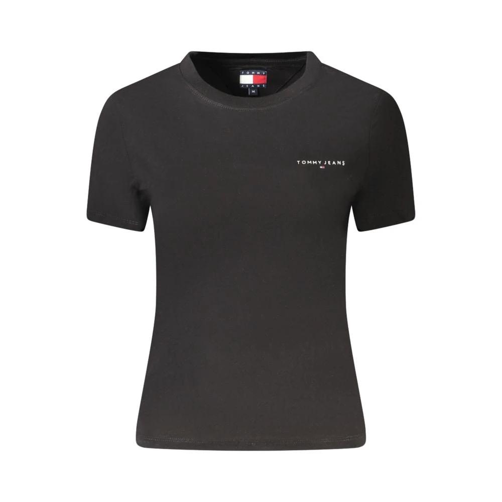 Tommy Hilfiger Black Cotton Women T-Shirt