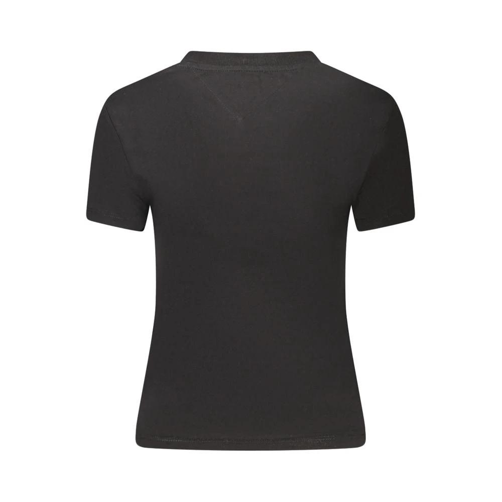 Tommy Hilfiger Black Cotton Women T-Shirt