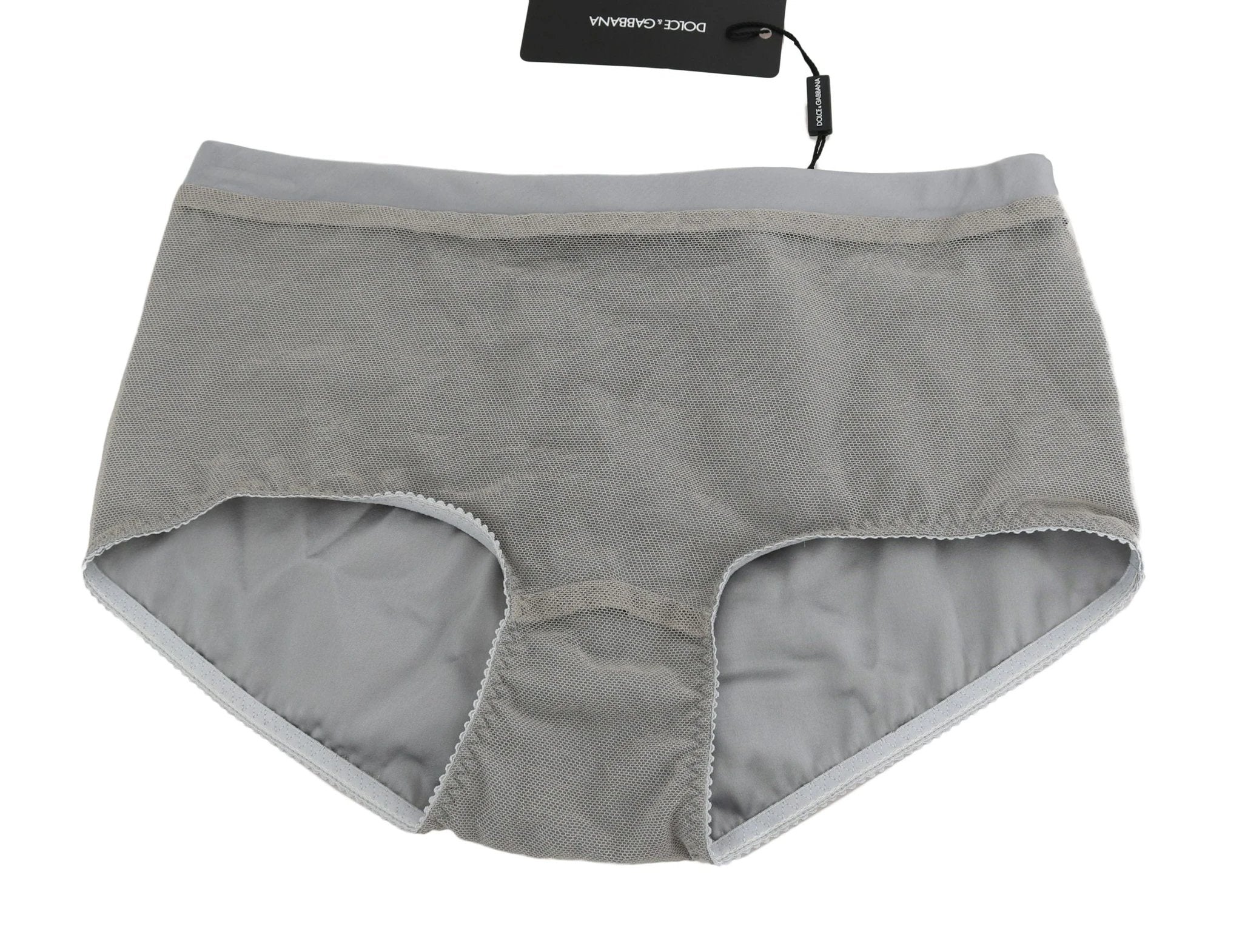 Dolce & Gabbana Underwear Silver With Net Silk Bottoms by Dolce & Gabbana
