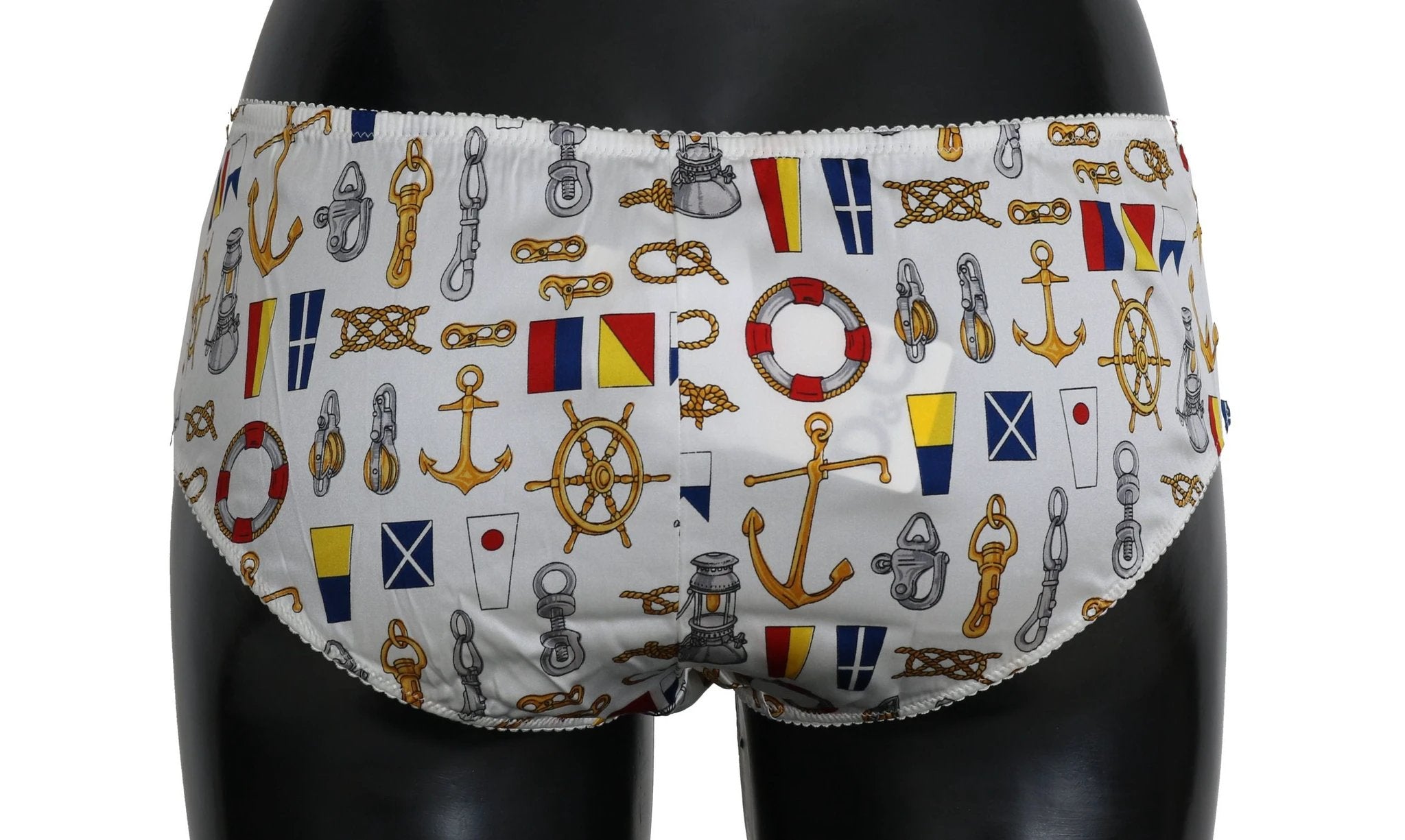 Dolce & Gabbana Underwear Sailor Print Silk Bottoms by Dolce & Gabbana