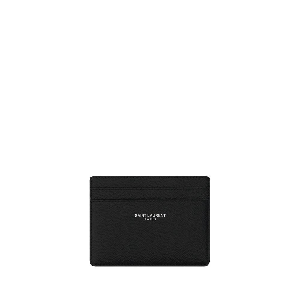 Saint Laurent Black Calf Leather Bos Taurus Wallet by Saint Laurent