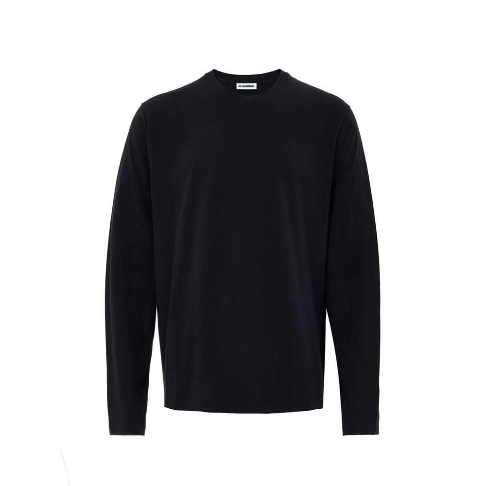 Jil Sander Black Cotton T-Shirt by Jil Sander