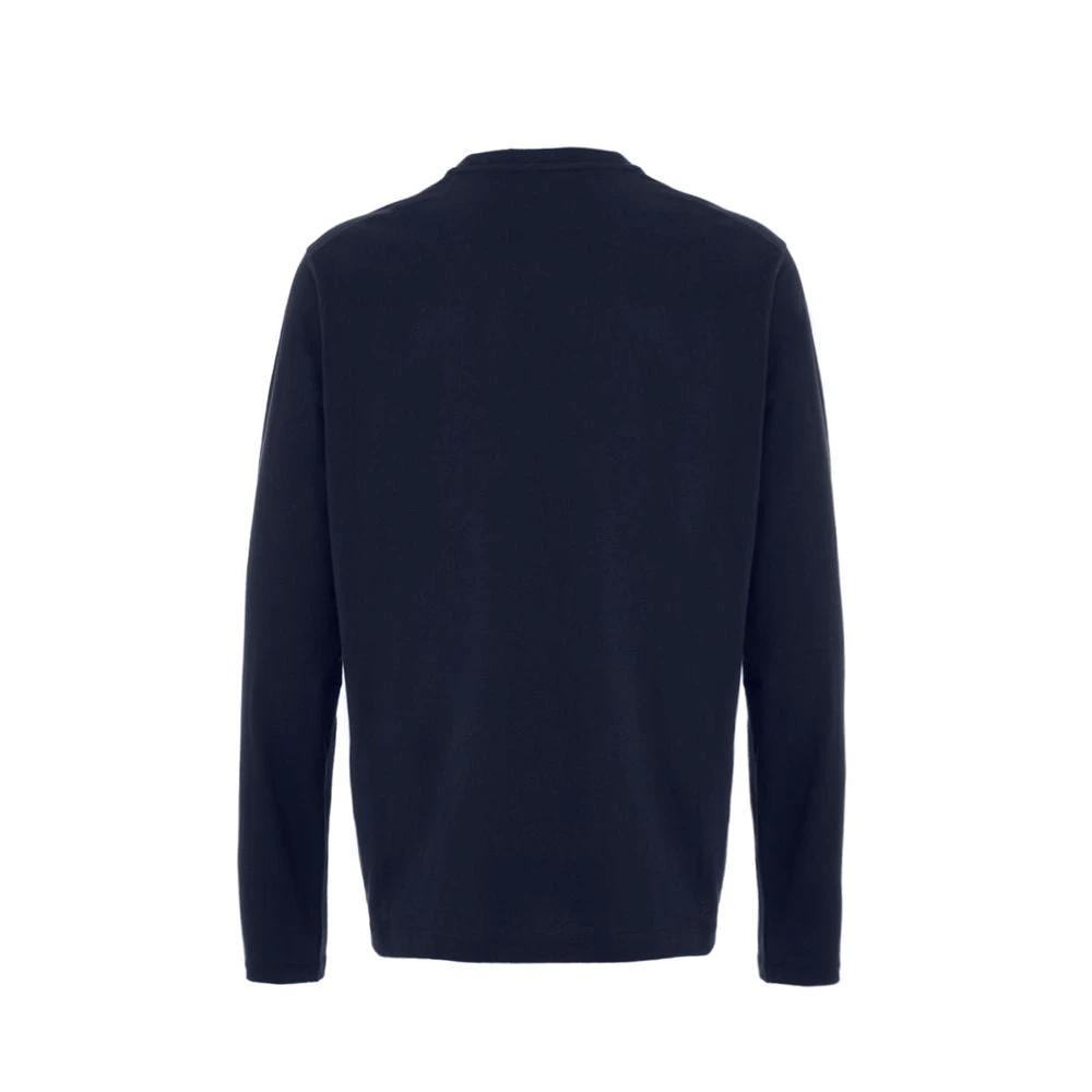 Women’s Blue Long Sleeve T-Shirt – Jil Sander Cotton Cashmere Logo Top