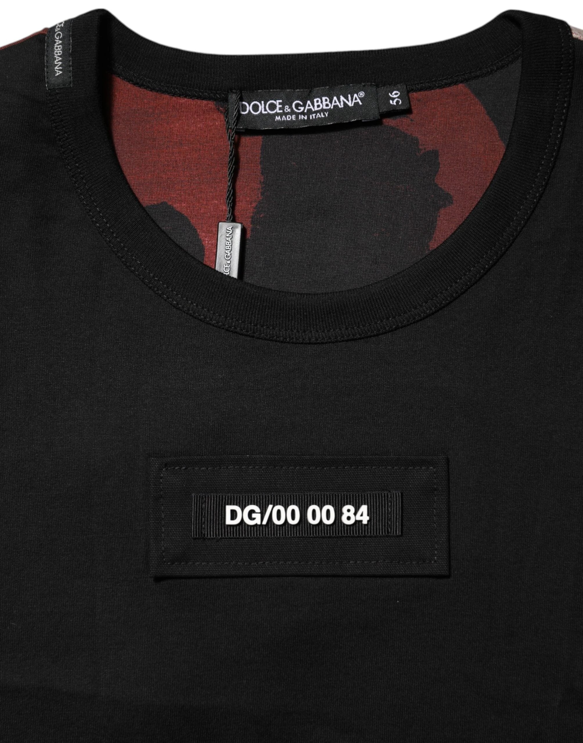 Dolce & Gabbana Multicolor Camouflage Crew Neck T-shirt by Dolce & Gabbana