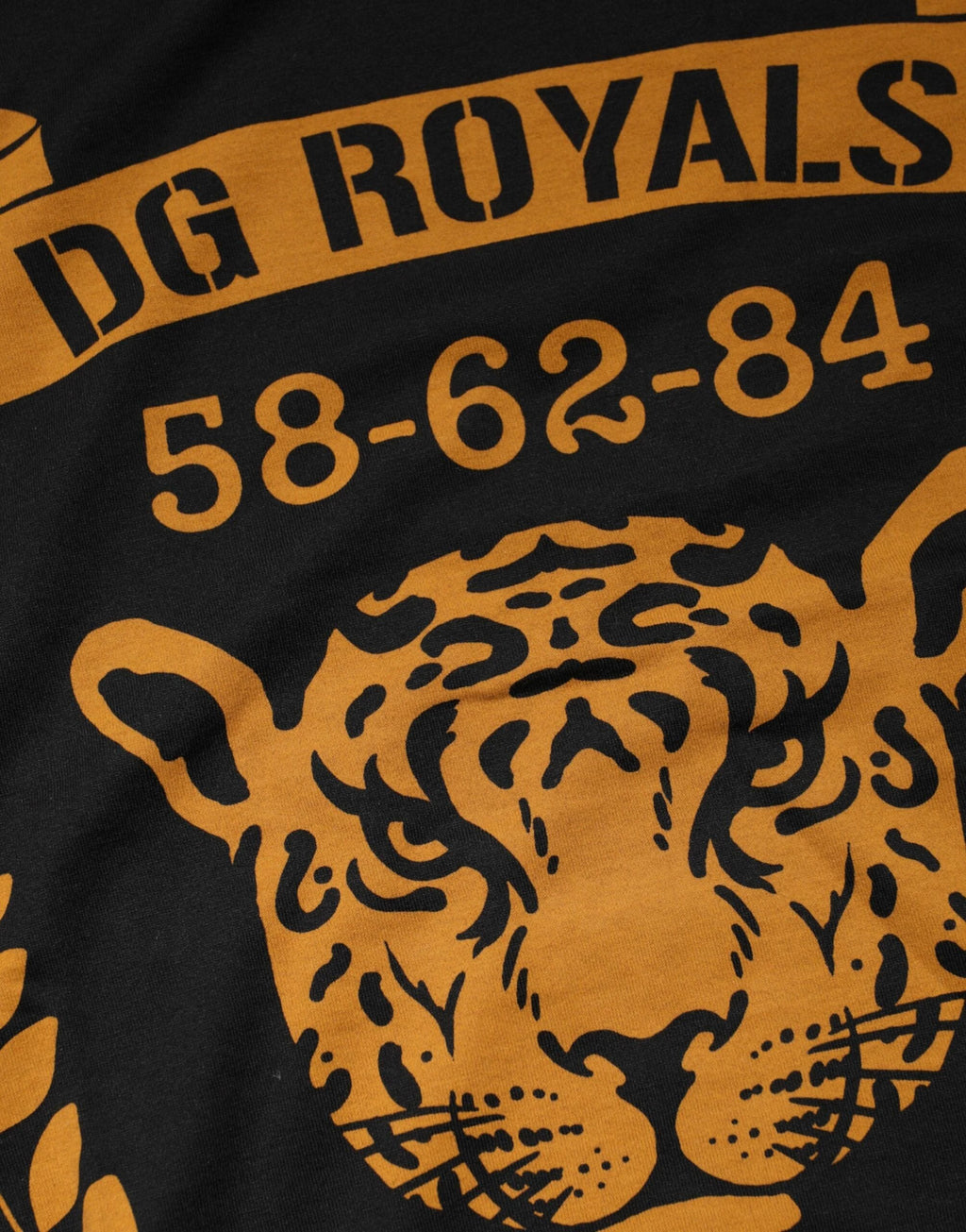 Dolce & Gabbana Black DG Royals Cotton Crew Neck T-shirt by Dolce & Gabbana