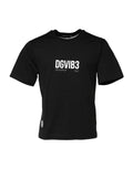 Dolce & Gabbana Black DG Vib3 Print Cotton Crew Neck T-shirt by Dolce & Gabbana