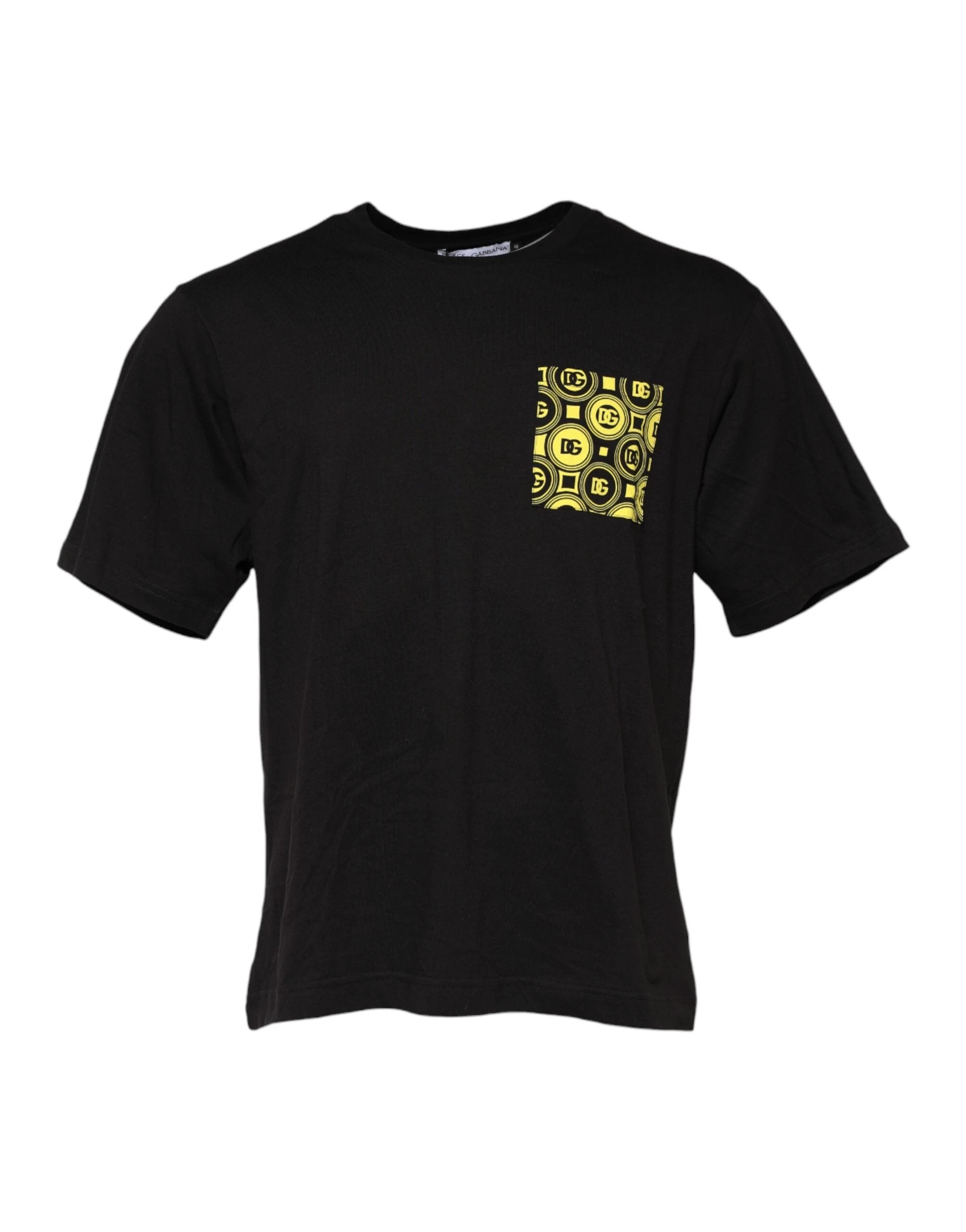 Dolce & Gabbana Black Minimalist Cotton Crew Neck T-shirt by Dolce & Gabbana