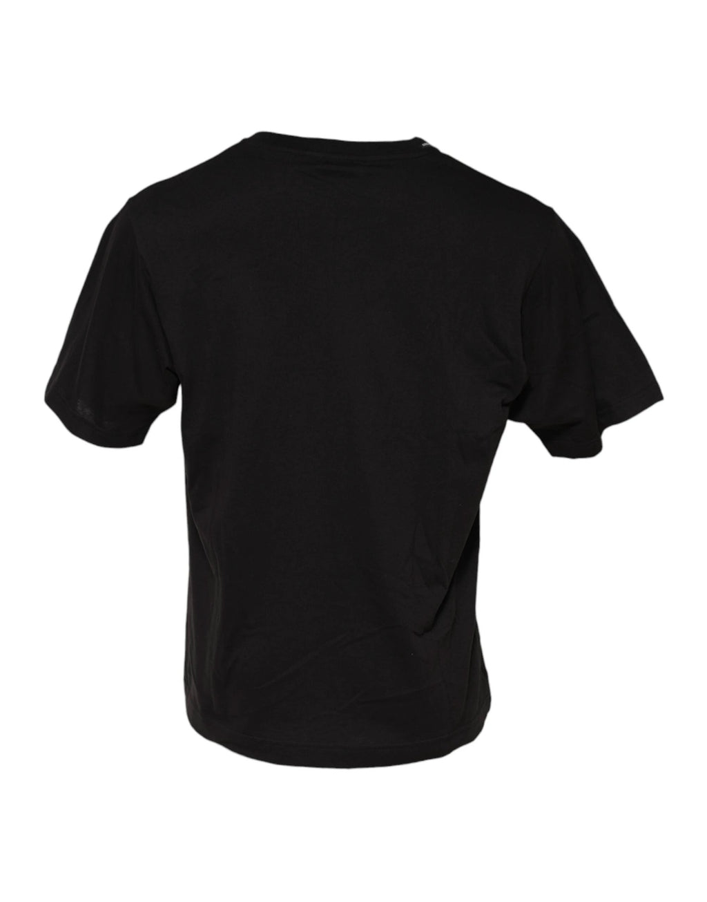 Dolce & Gabbana Black Minimalist Cotton Crew Neck T-shirt by Dolce & Gabbana