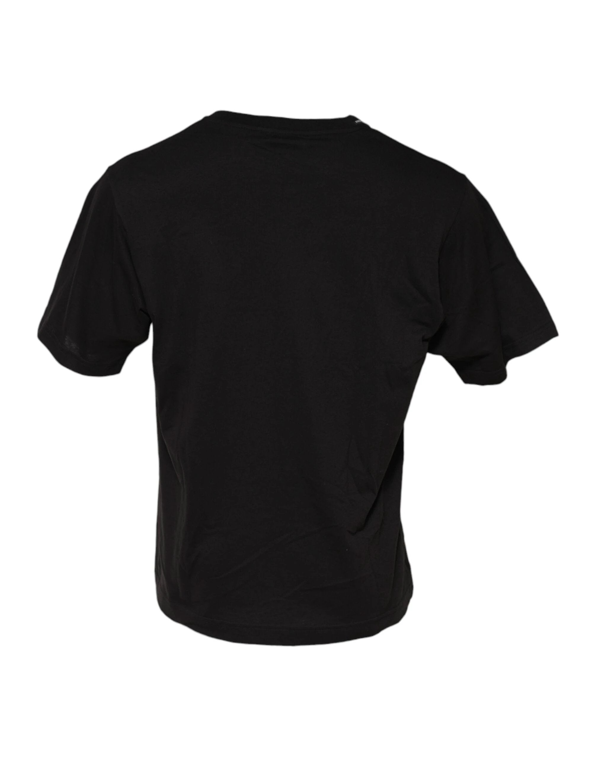 Dolce & Gabbana Black Minimalist Cotton Crew Neck T-shirt by Dolce & Gabbana