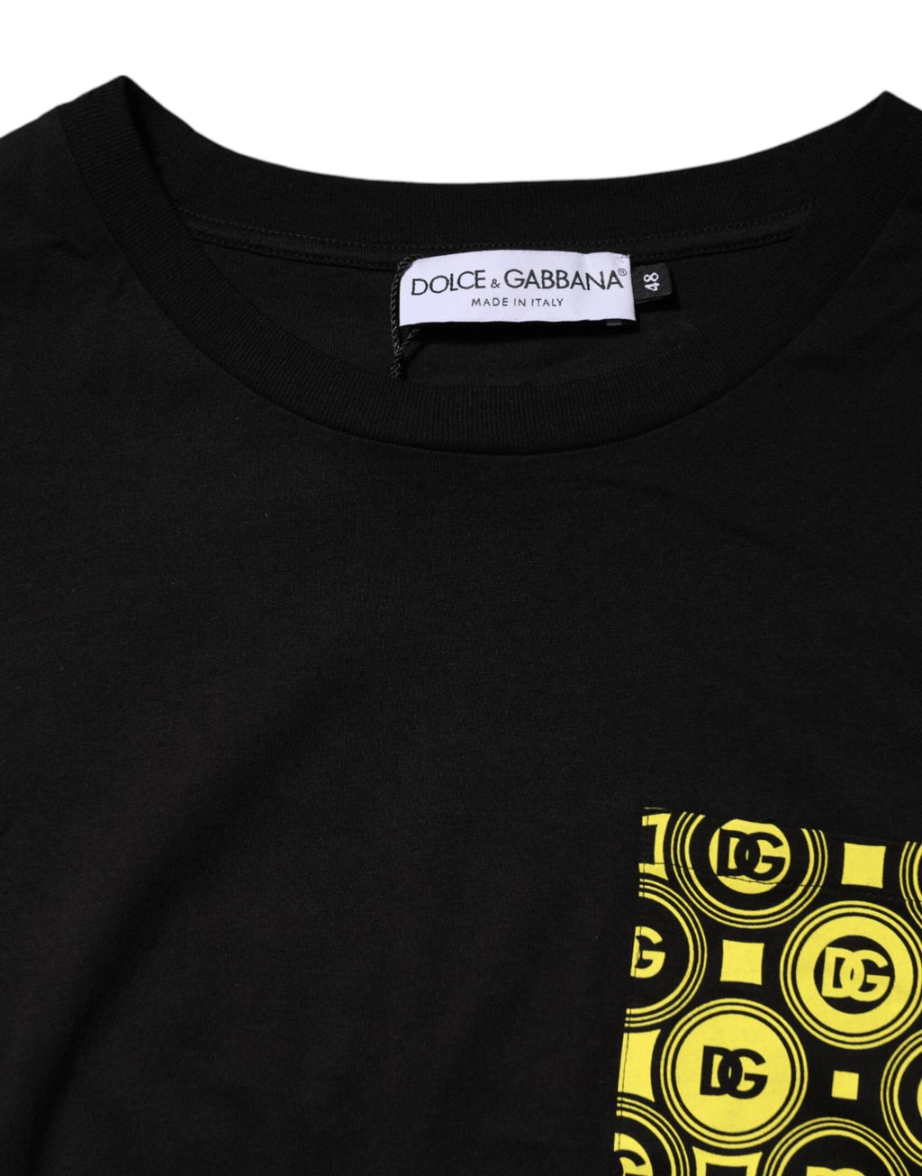 Dolce & Gabbana Black Minimalist Cotton Crew Neck T-shirt by Dolce & Gabbana