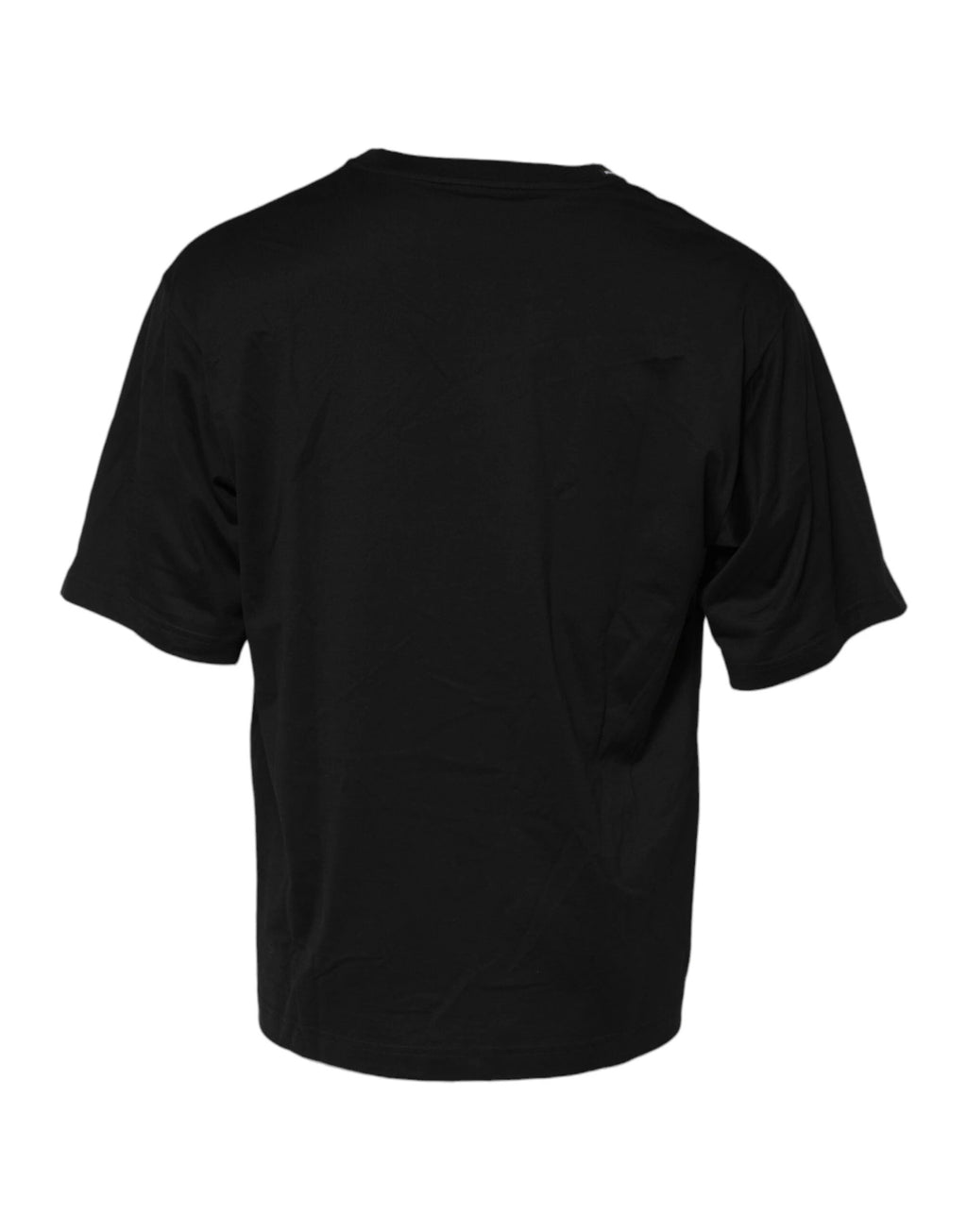 Dolce & Gabbana Black Cotton Crew Neck Short Sleeves T-shirt by Dolce & Gabbana
