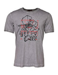 Dolce & Gabbana Gray Graphic Print Cotton Crew Neck T-shirt by Dolce & Gabbana