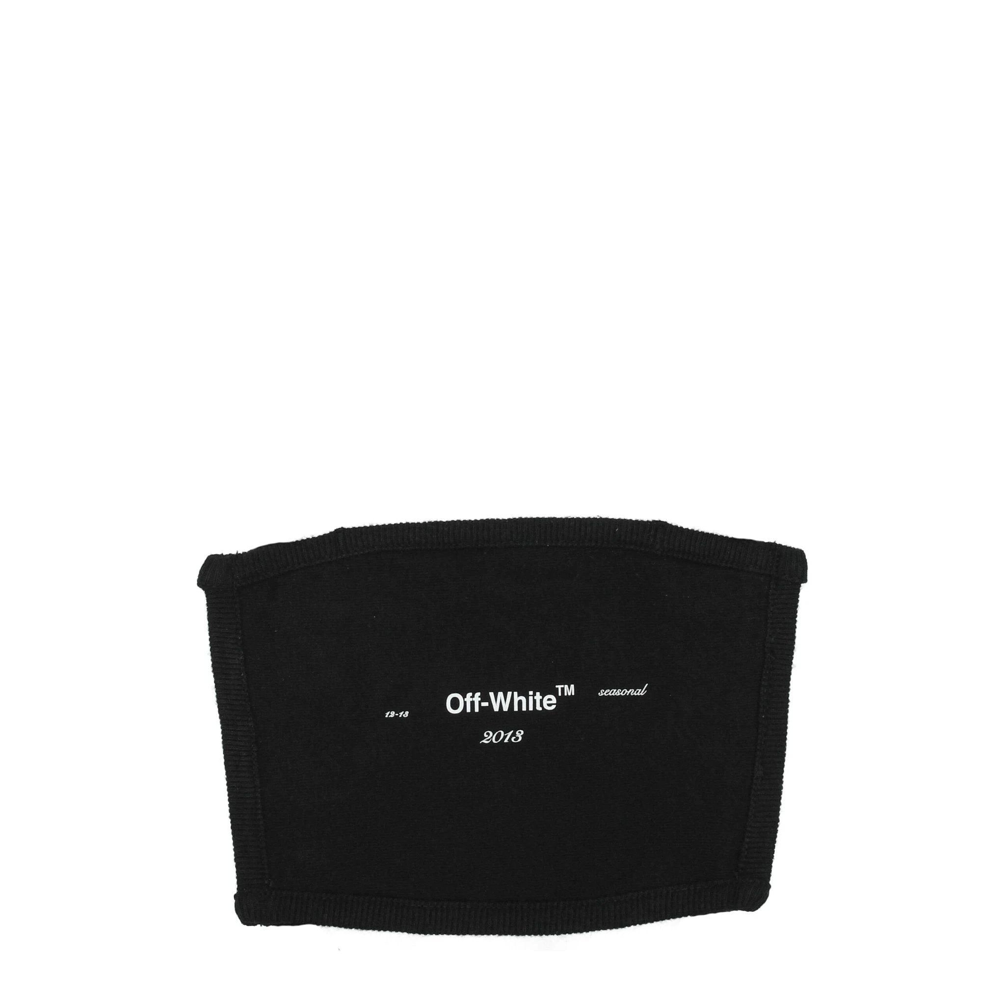 Off-White Black Cotton Facemask by Off-White