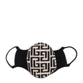 Balmain Beige Cotton Facemask by Balmain