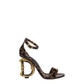 Sandales en cuir marron Dolce &amp; Gabbana